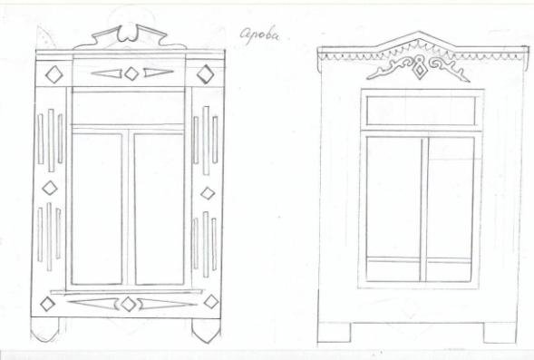 Окно с наличником для кукольного домика