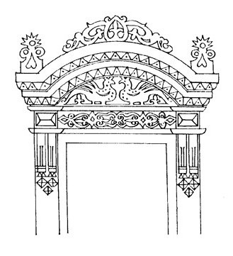 Наличники деревянные Раскрашенные