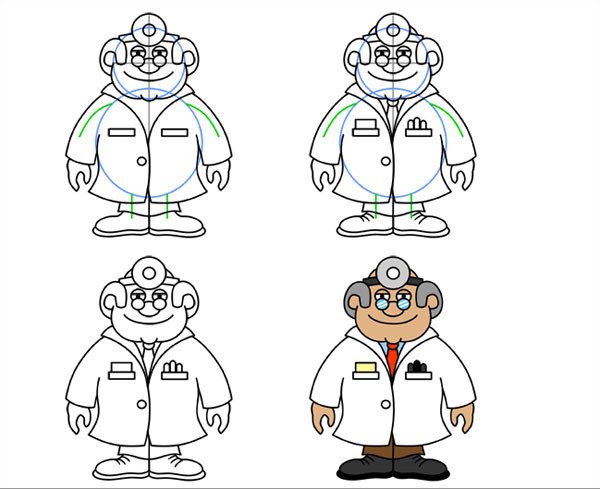 Раскраска врач