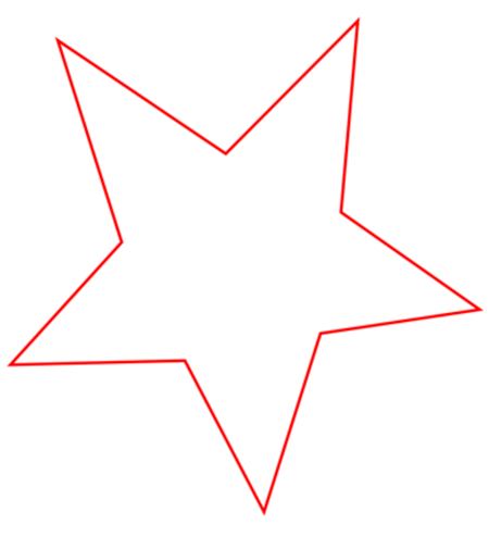 Звезда раскраска для детей