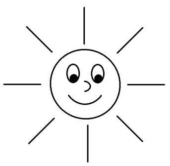 Лучик солнца раскраска