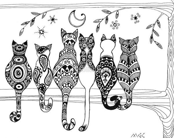 Мандала кошка