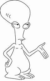 Скетч лицо инопланетянина