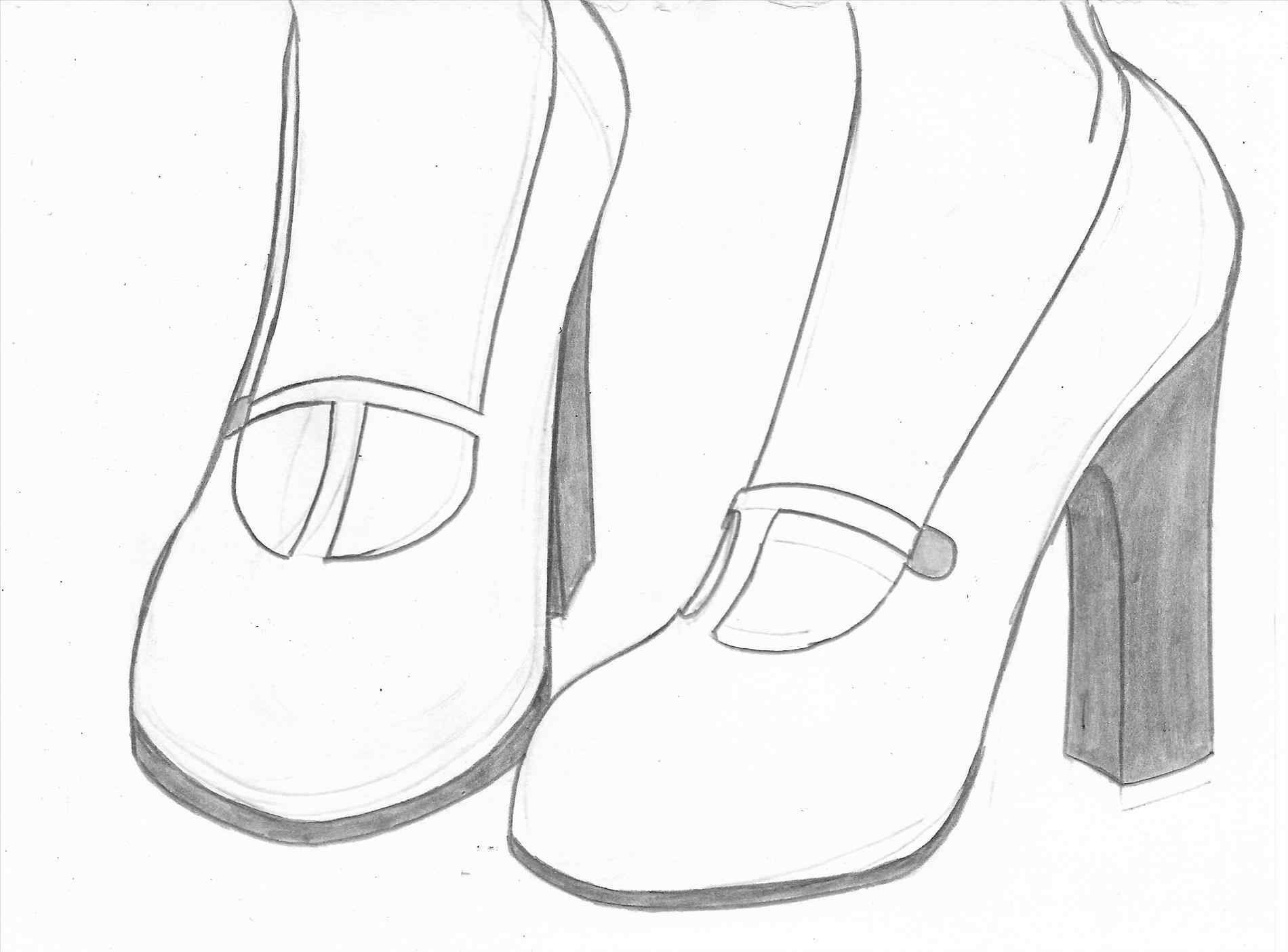 Рисунки обуви для срисовки