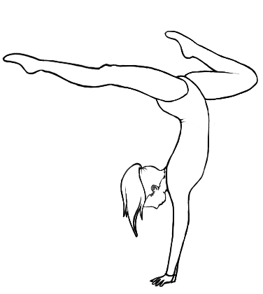 Люди в движении акварелью