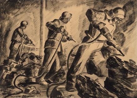 Шахтер карандашом