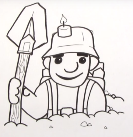 Рисование Шахтеров подготовительная группа