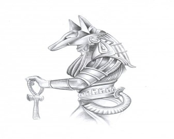 Египетские тату эскизы Анубис