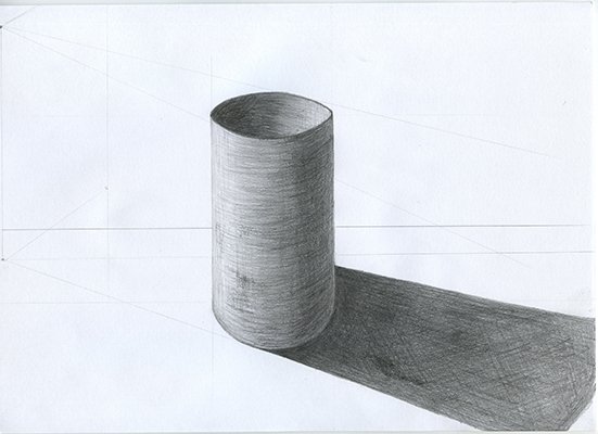 Цилиндр карандашом