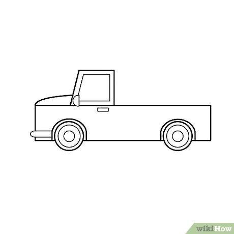 Грузовые машины карандашом для детей