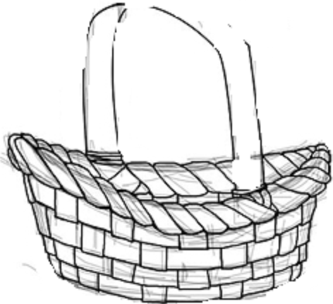 Корзина раскраска