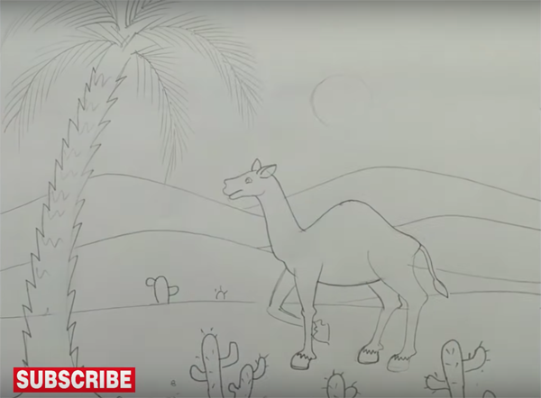 Рисование на тему пустыня