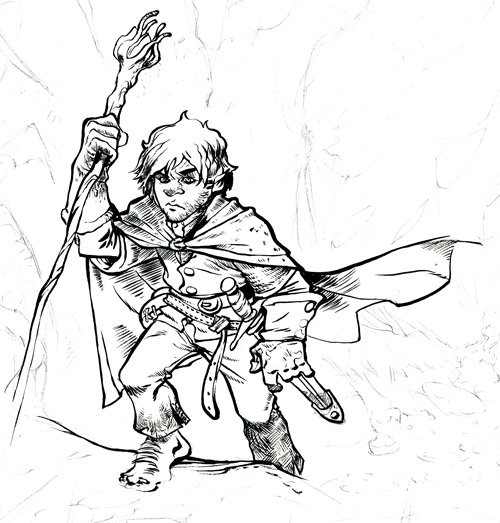 Раскраска Властелин Гендальф
