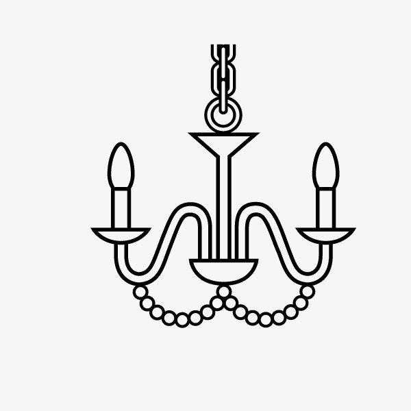 Люстра раскраска для детей