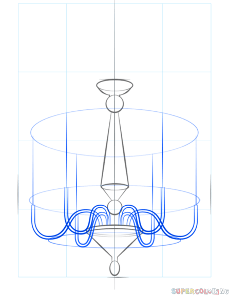 Люстра карандашом