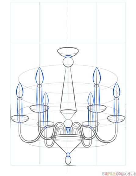 Люстра по рисованию