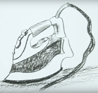 Утюг раскраска для детей