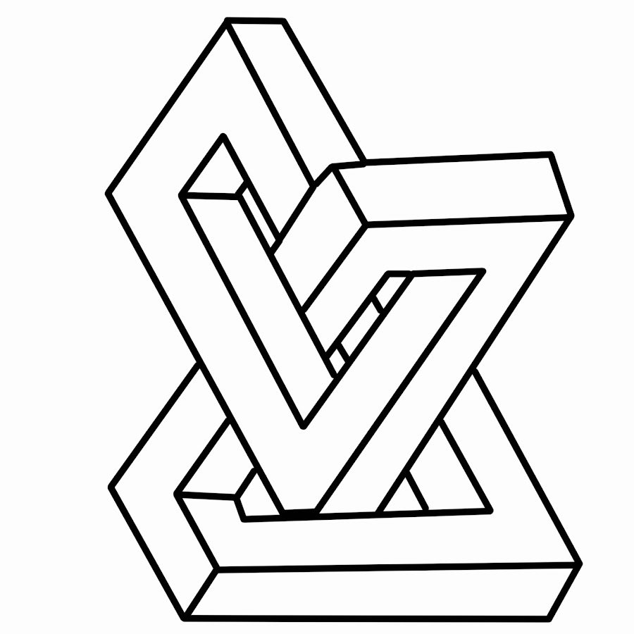 Головоломка сложности. Невозможные фигуры Эшера. Невозможные фигуры Эшера и Пенроуза. Невозможные фигуры Маурица Эшера. Невозможный треугольник Эшера.