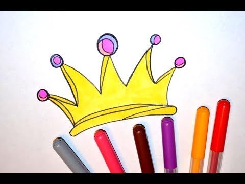 Корона из карандашей и кистей