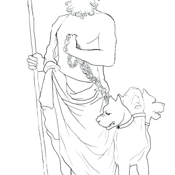 Раскраска Геркулес Дисней