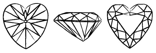 Раскраска Кристалл сердце