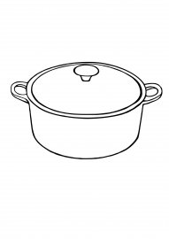 Кастрюля раскраска