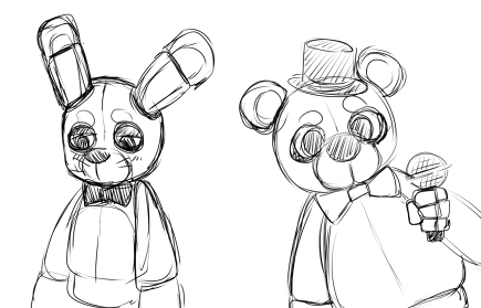 Наброски ФНАФ