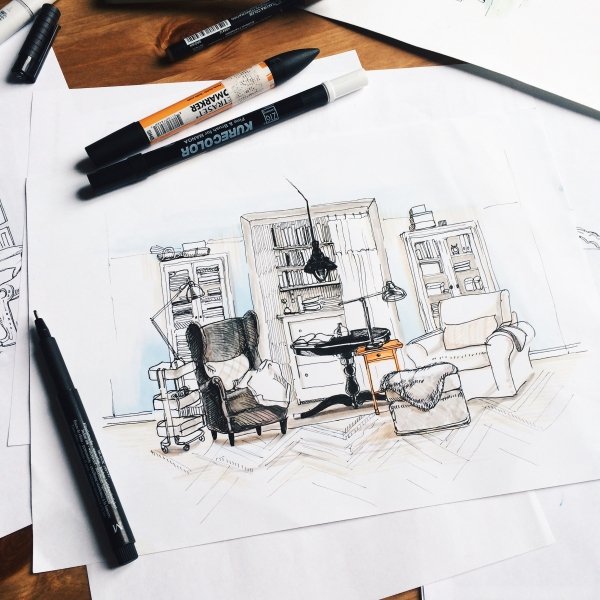 Скетчинг в учебе