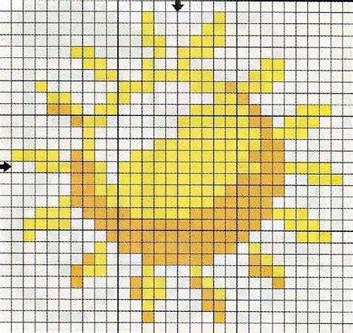 Вышивка крестом солнышко