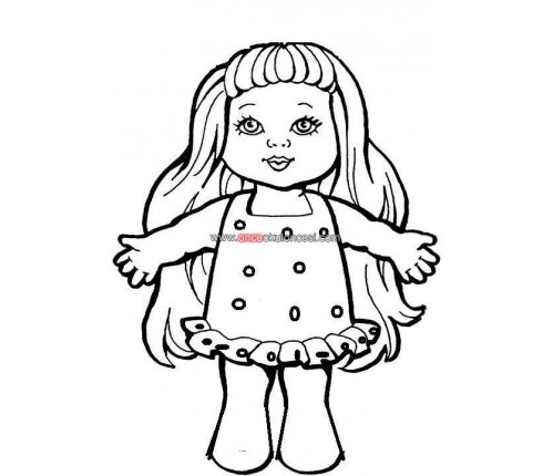 Кукла рисунок карандашом для детей