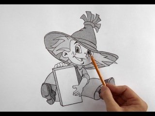 Рисование Незнайки