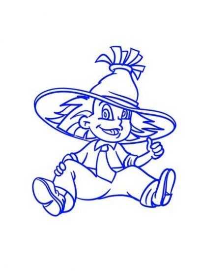 Незнайка на Луне раскраска