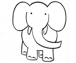 Слоненок карандашом