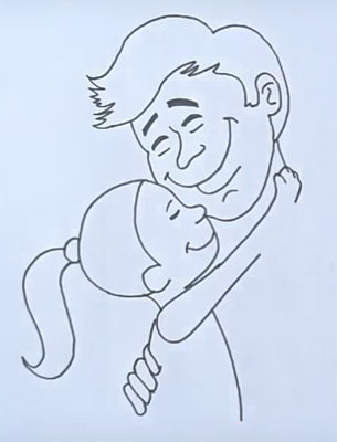 Рисунок папе на др