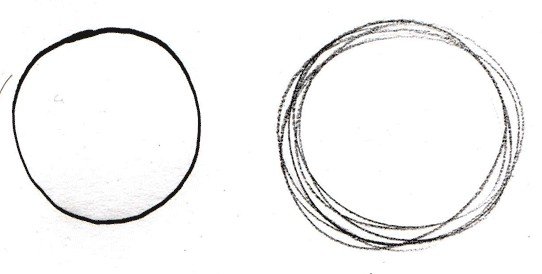 Круг карандашом