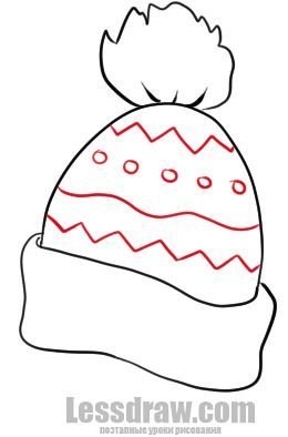 Шапка раскраска для детей