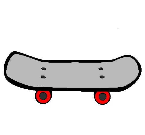 Скейт раскраска