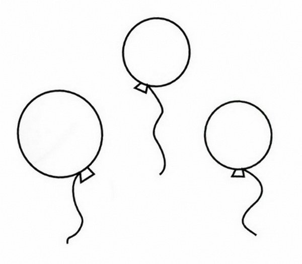 Шарики раскраска