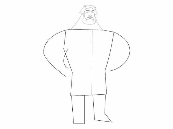 Нарисовать Илью Муромца поэтапно