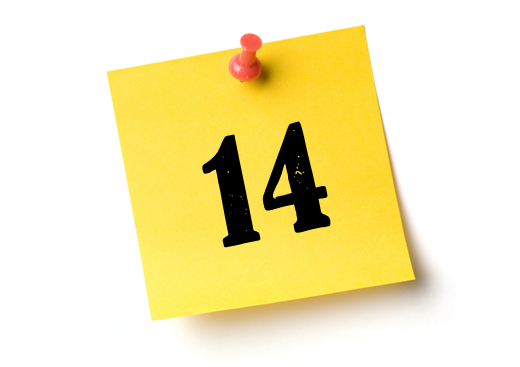 Две недели надпись