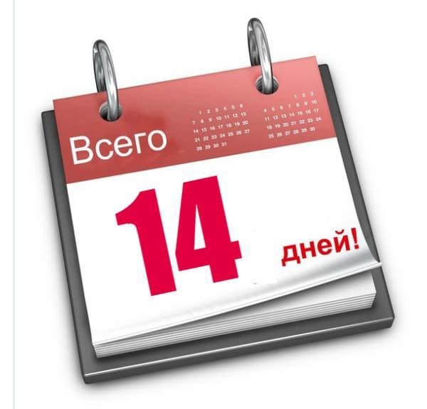 Календарь на 14 дней