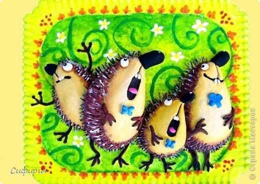 Поделки с ежами на день рождения