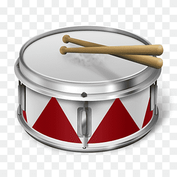 Барабан на прозрачном фоне
