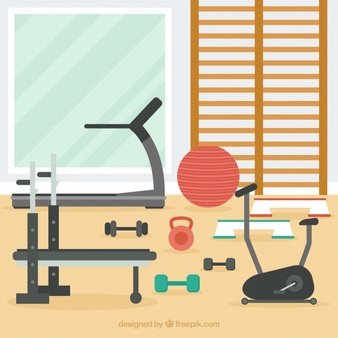 Нарисовать спортивный зал