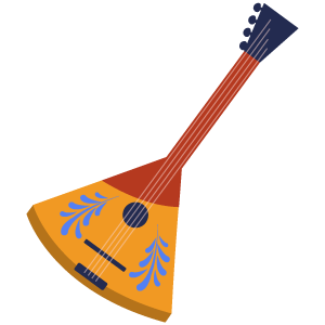 Балалайка мультяшная