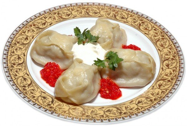 Манты с подливкой