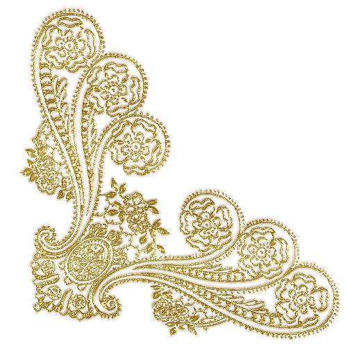 Кружевной орнамент на прозрачном фоне