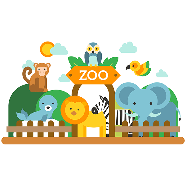 Зоопарк мультяшный