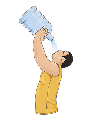 Мультяшка пьет