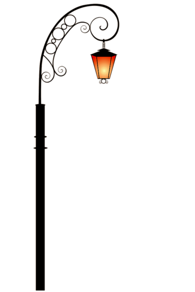 Фонарь на прозрачном фоне